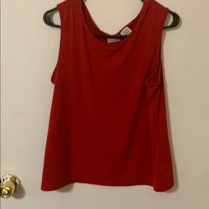 Ruby red tank top
